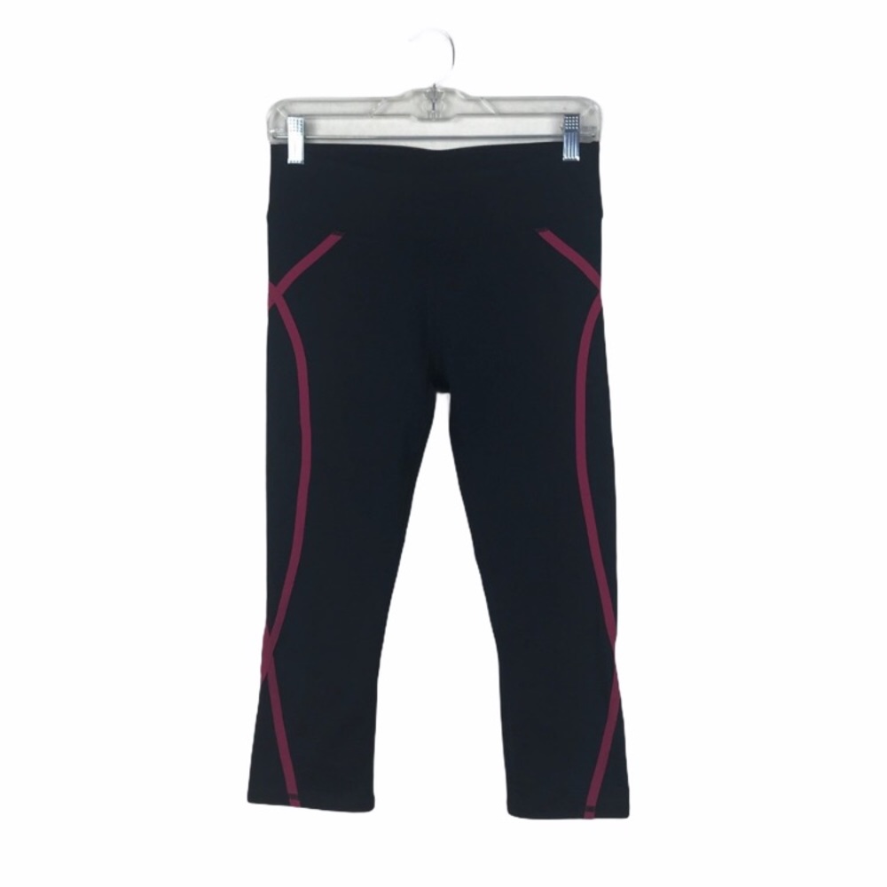 Fabletics Cropped Yoga Athletic Leggings Black Size S